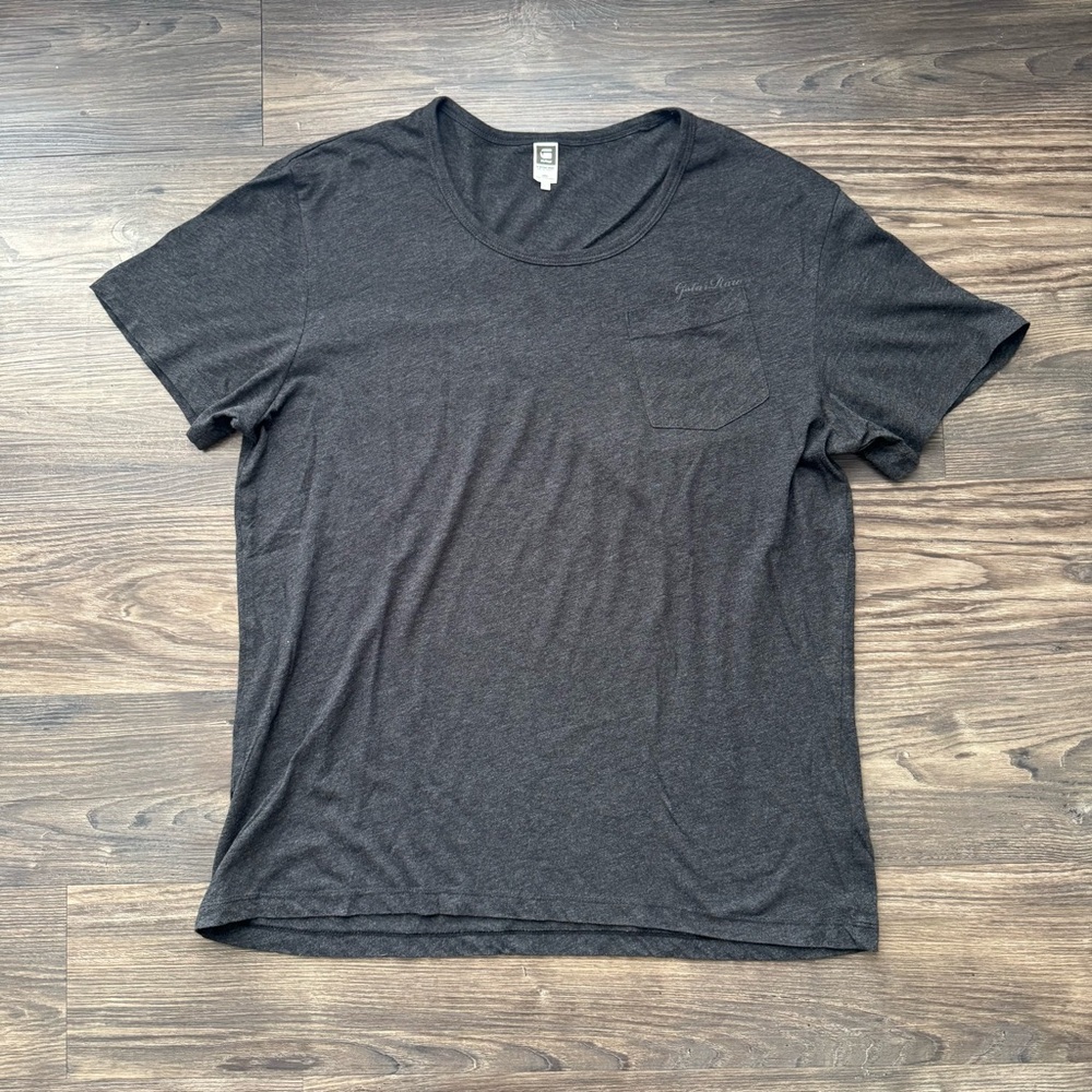 G-Star Gray Short Sleeve Tee Classic Crewneck